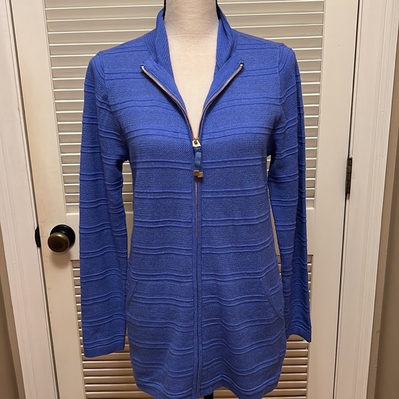 Soft Surroundings Cactus Wren Sweater in Amparo Blue - Picture 3 of 14